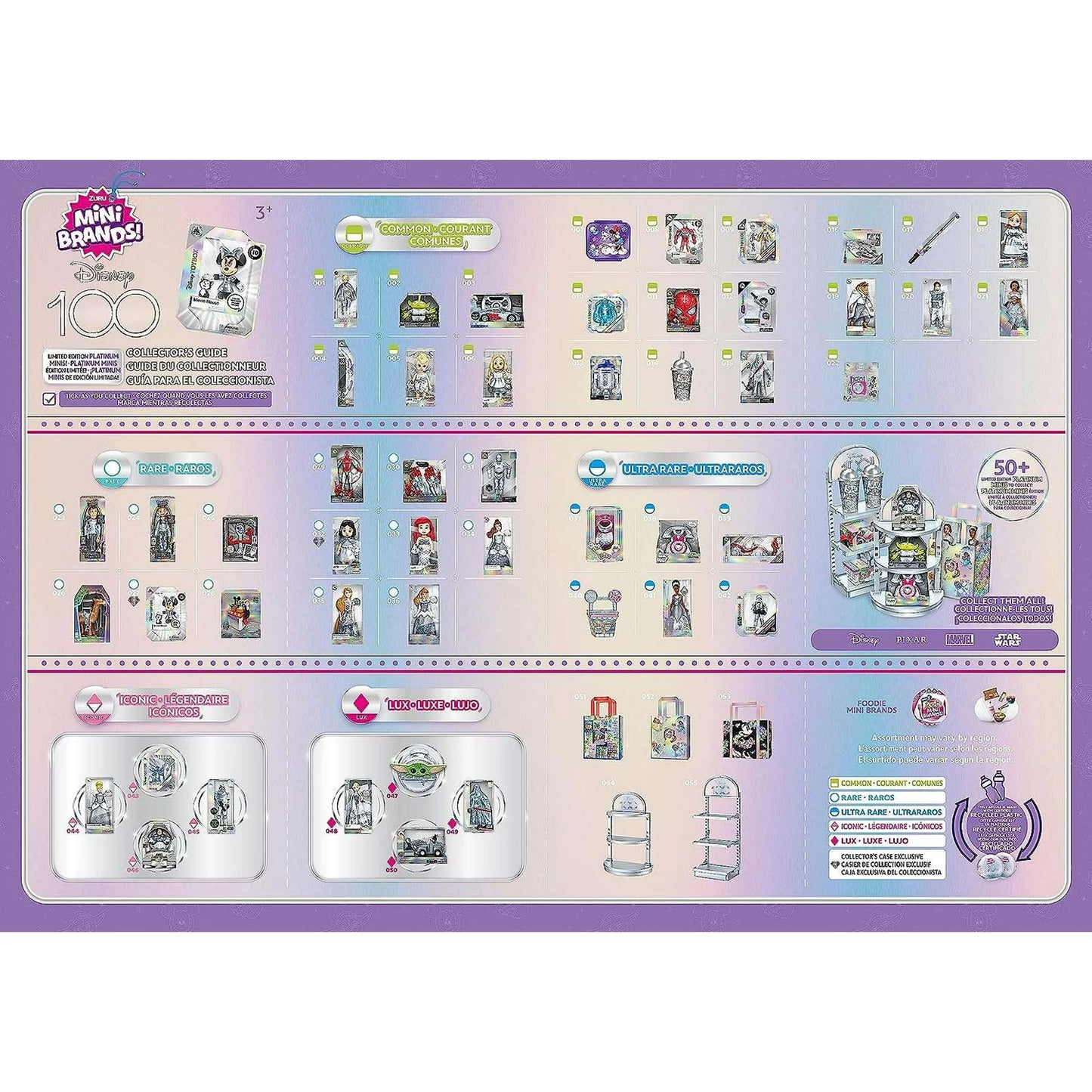 Zuru 5 Surprise Disney's 100th Mini Brands Platinum Capsules