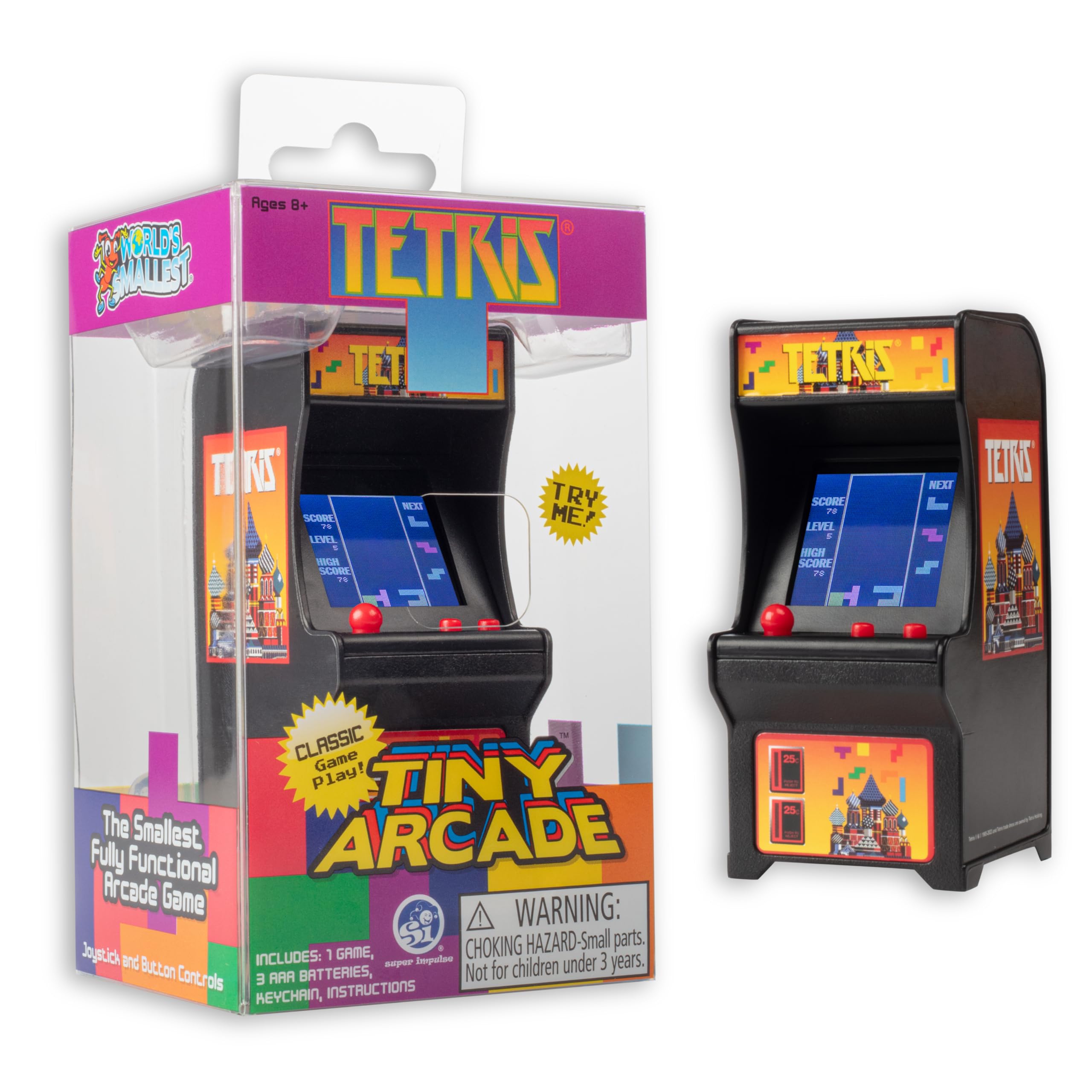 Tiny Arcade Tetris – Knick Knack Toy Shack