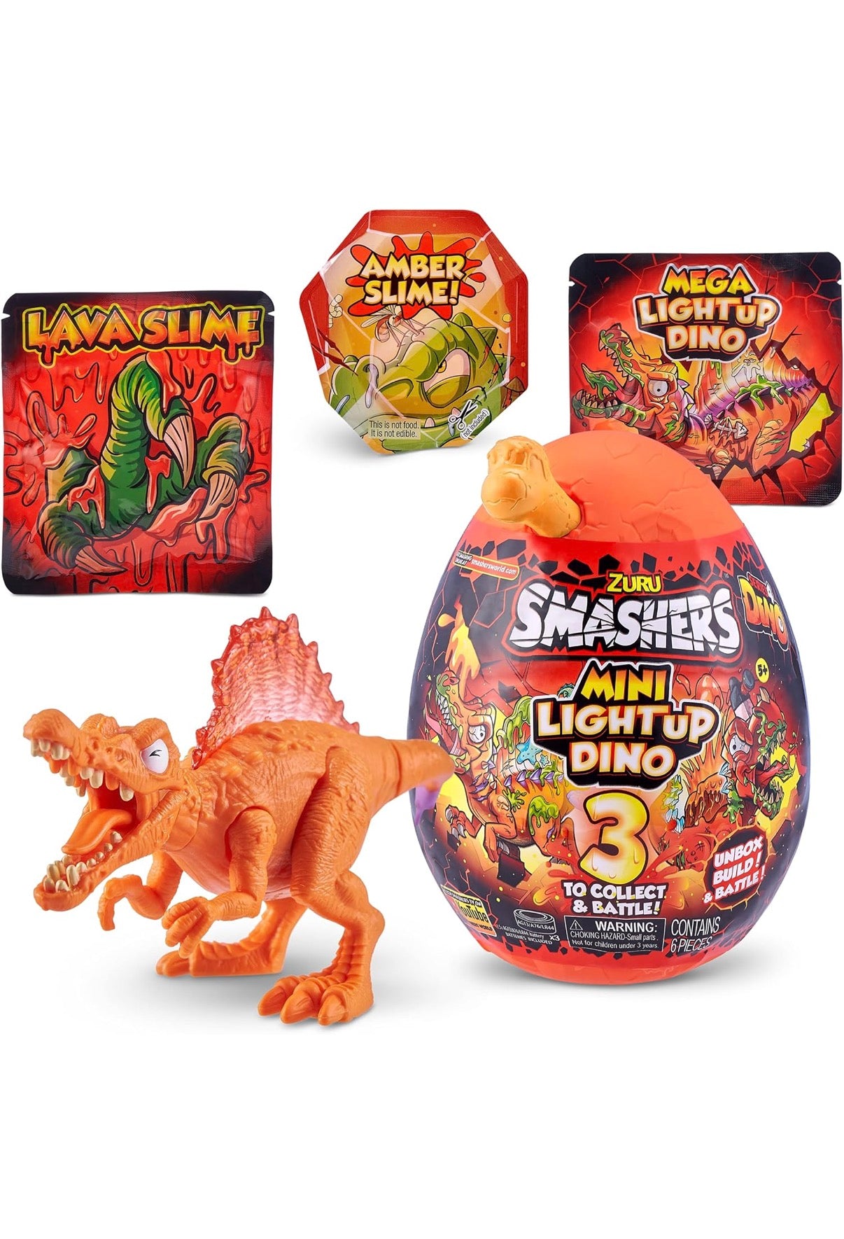 Smashers Series 4 Mini Light-Up Dino Surprise Egg - Random Colors