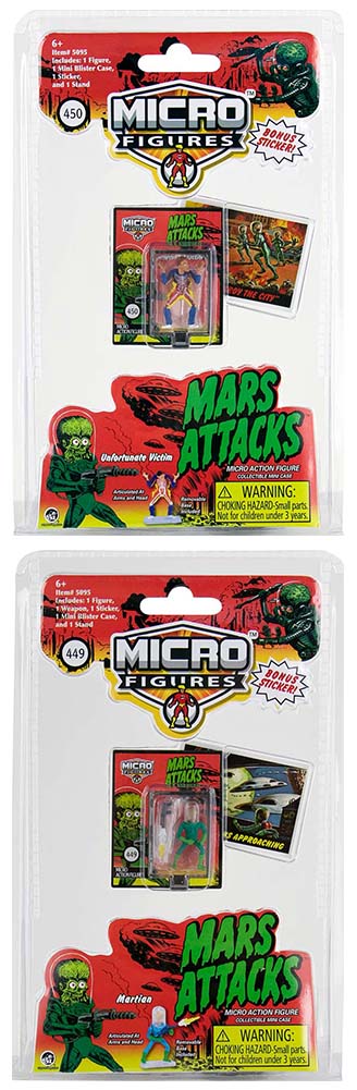 World's Smallest Mars Attacks Micro Figures- (Complete set of 2)