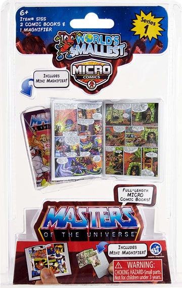 World’s Smallest Masters of the Universe Micro Comics in package