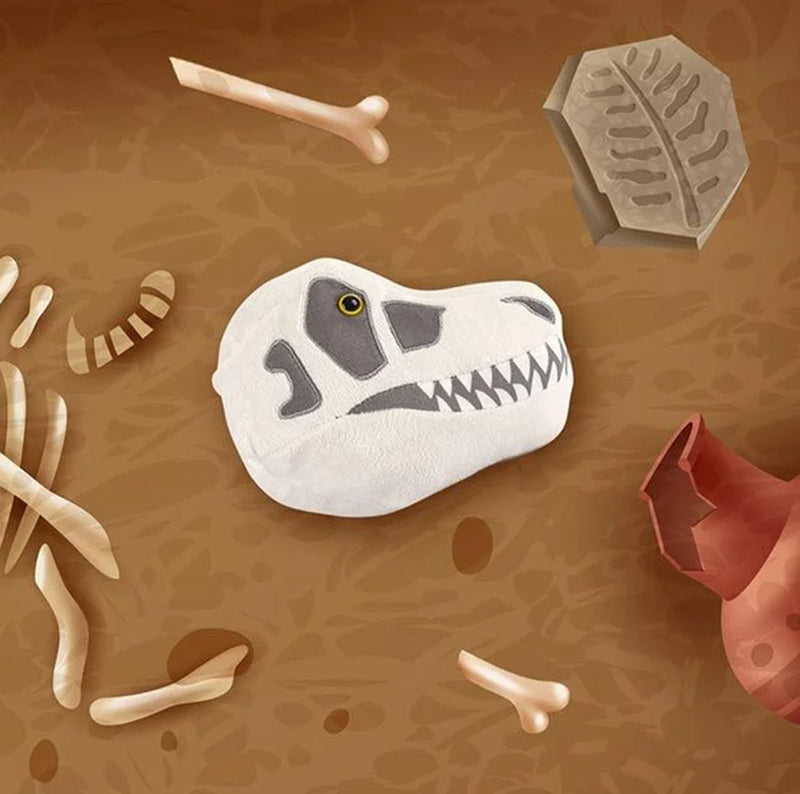 Giant Microbes Plush - T.rex Skull dirt
