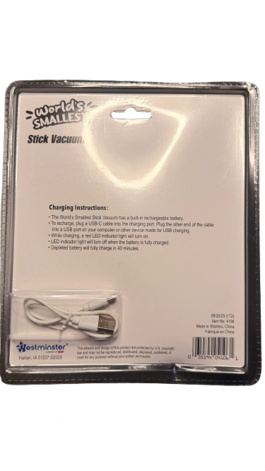 World’s Smallest Stick Vacuum