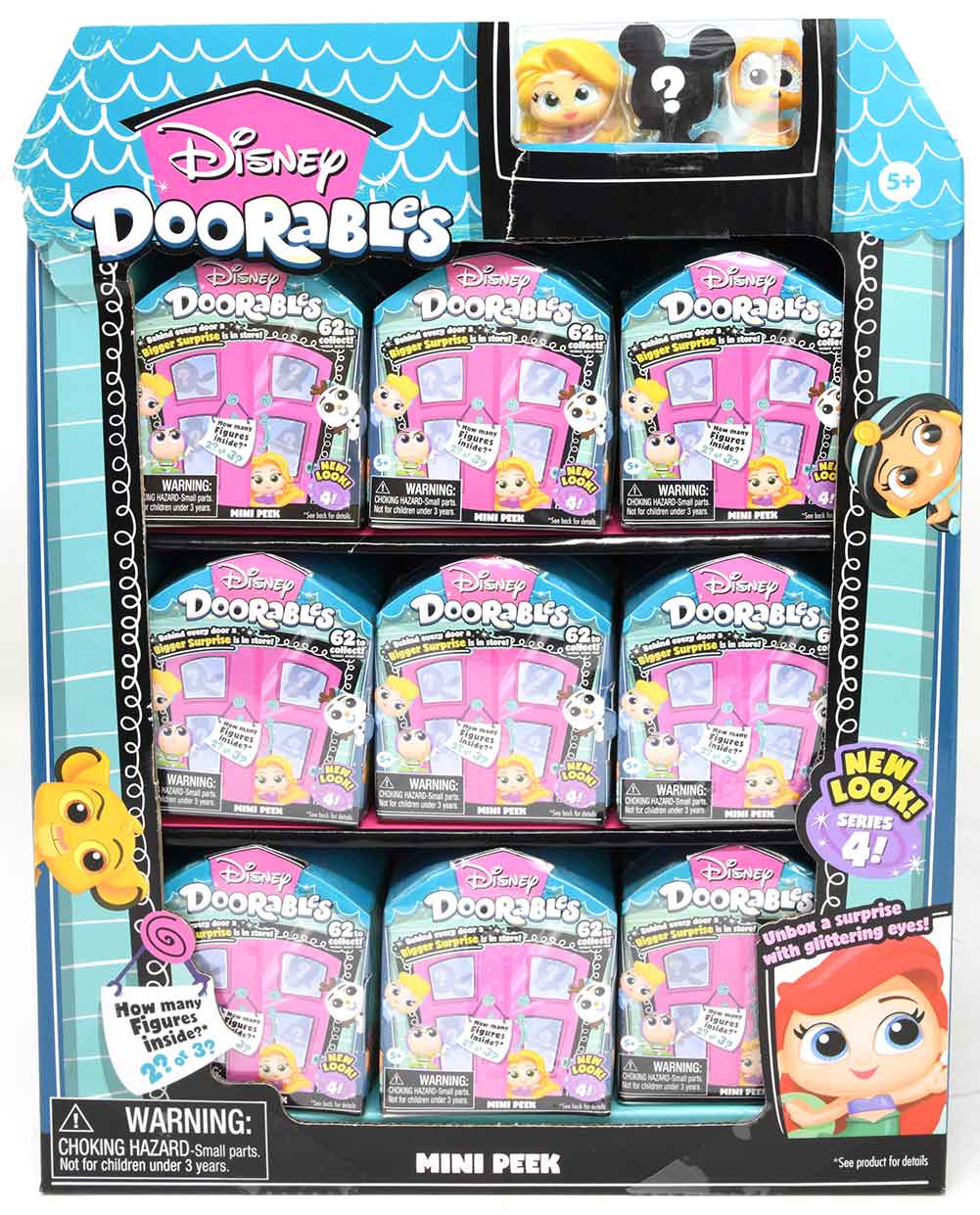  Doorables Disney Series 5 Mini peek - 4 Pack : Toys