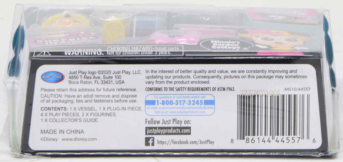 Disney Doorables Mini Playset Minnie Mouse’s Garden Cottage bottom of package