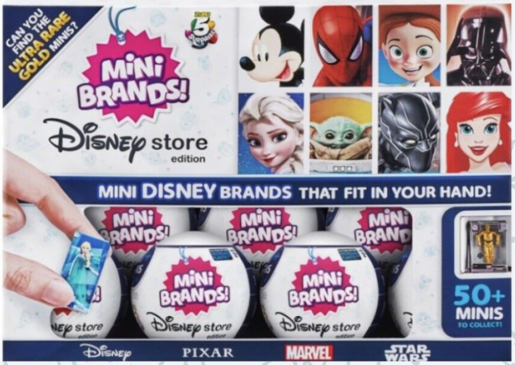 5 Surprise Disney Store Mini Brands Playset