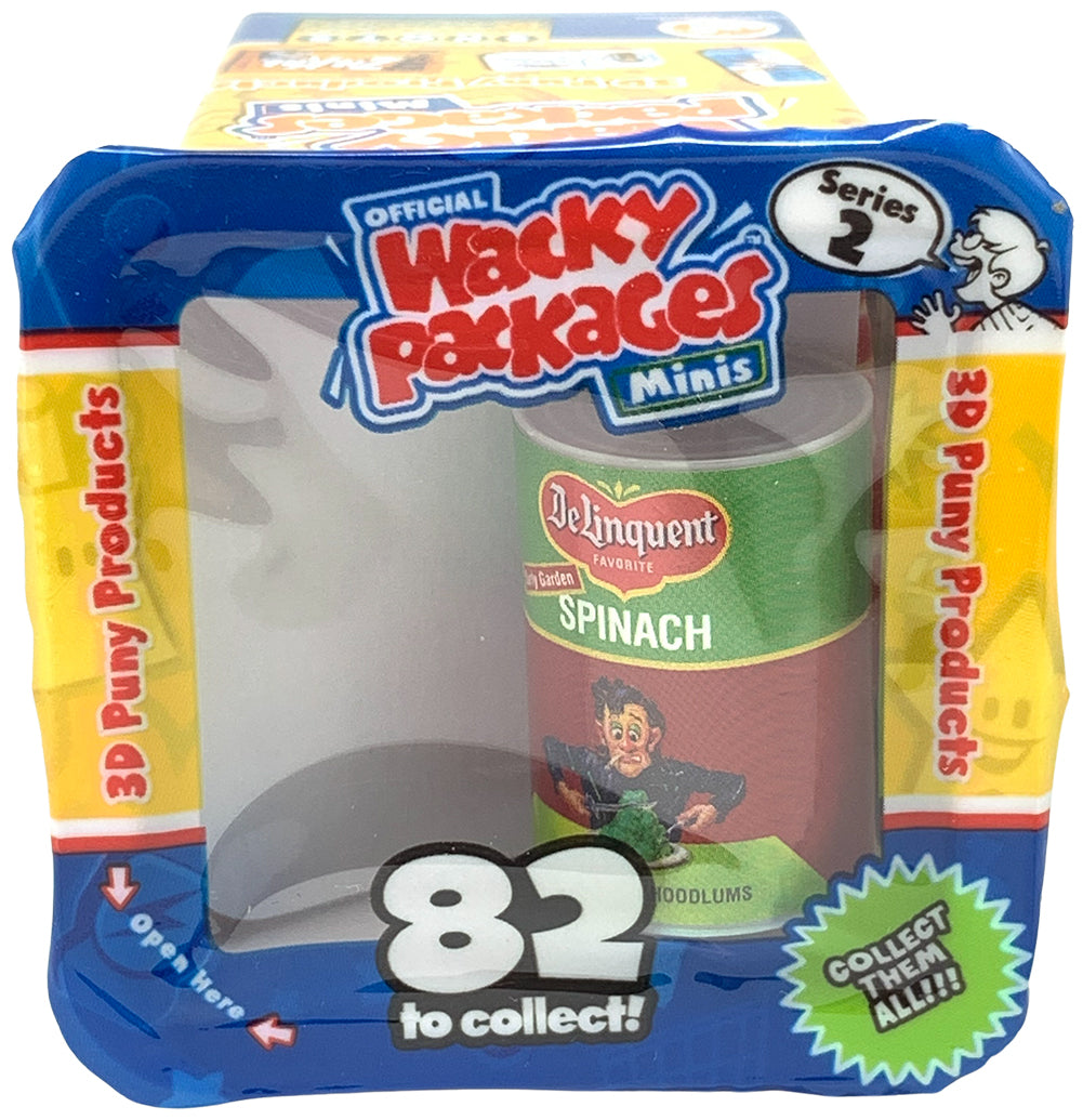 Wacky Packages Minis - Delinquent Spinach (plus 4 Mystery