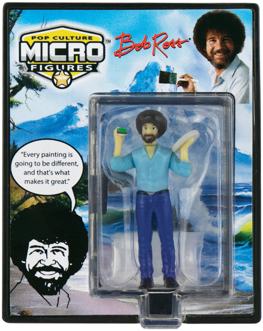 World’s Smallest Bob Ross Pop Culture Micro Figures up close