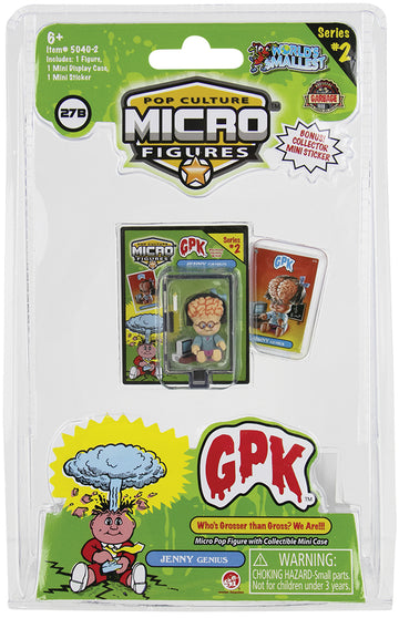 World's Smallest (GPK) Garbage Pail Kids Series 2 (Jenny Genius)