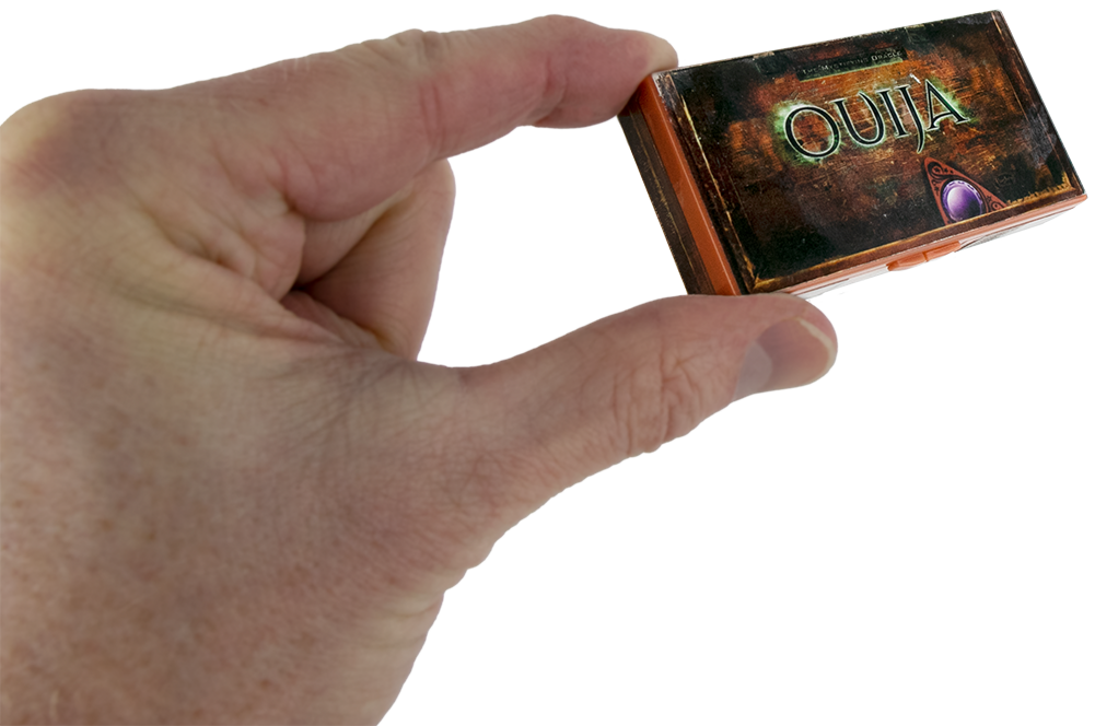 World’s Smallest Ouija in hand