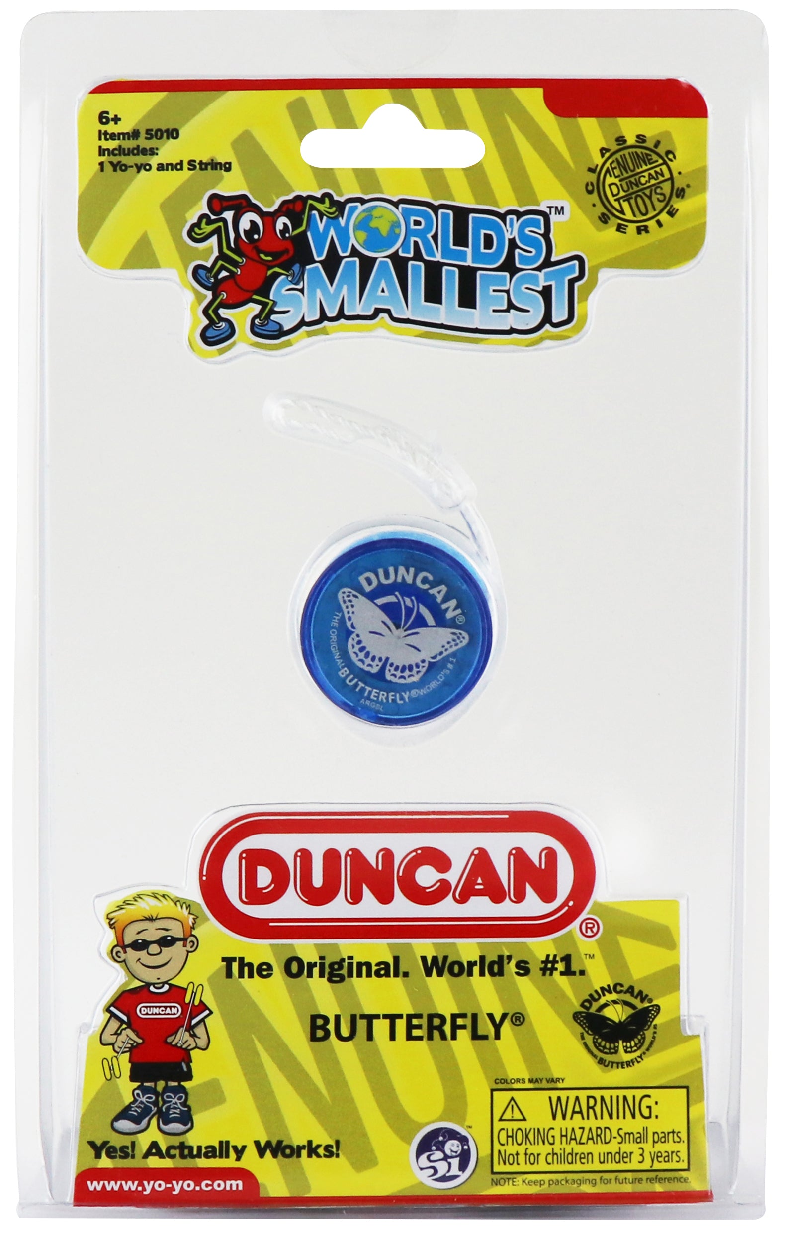 World s Smallest Duncan Butterfly Yo Yo Choose 1 Blue Red or Green