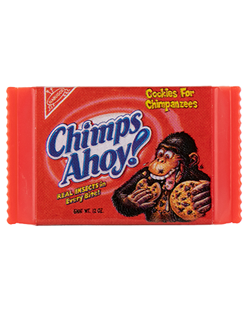 Wacky Packages Minis - Chimps Ahoy (plus 4 Mystery) - Series 2 close up