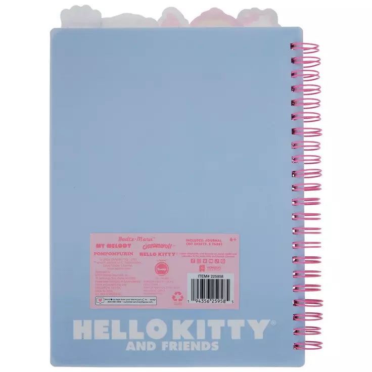 Hello Kitty Cinnamon Roll 6 Tab Journal
