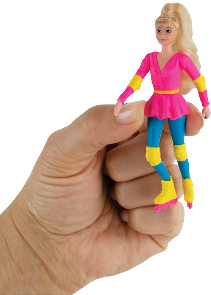 World's Smallest Barbie - Rollerblade (Rooted Hair) in hand