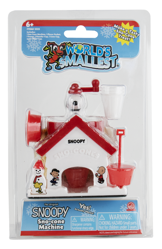 World's Smallest Snoopy Sno-Cone