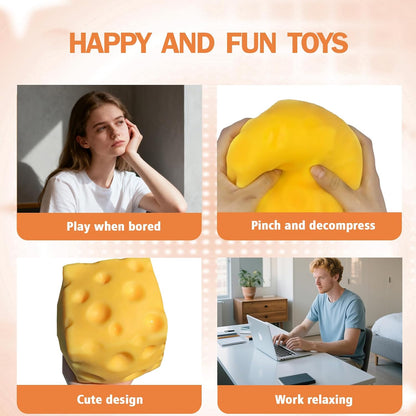 Squishtible Cheese Jumbo Scented Squish Toy