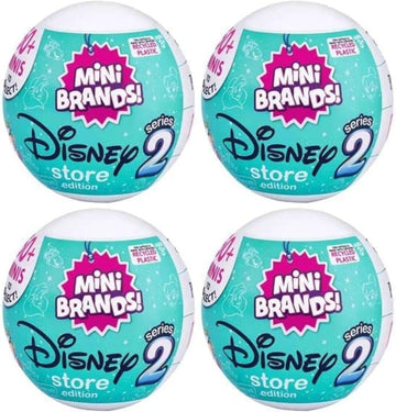 5 Surprise Mini Brands Disney Capsule Collectibles 4 Capsules - Series 2