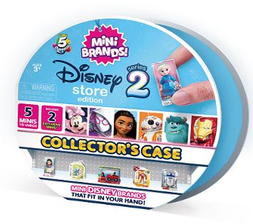 Disney mini brand collector case and 2 disney mini brand series 2 balls