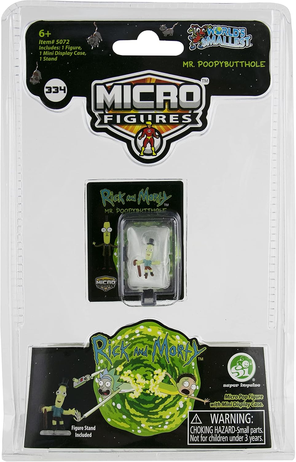 World’s Smallest Rick and Morty Pop Culture Micro Figures - Mr. Poopy Butthole