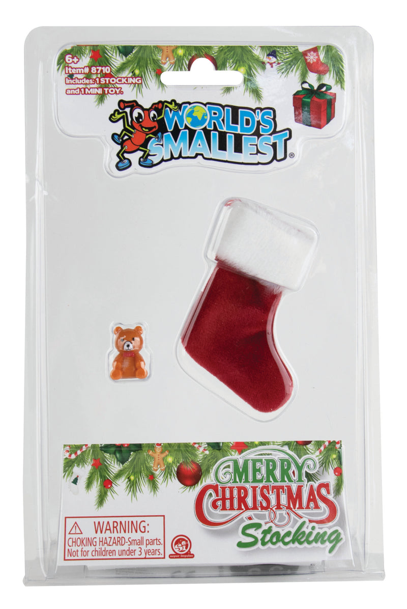 World’s Smallest Merry Christmas Stockings - set of 3