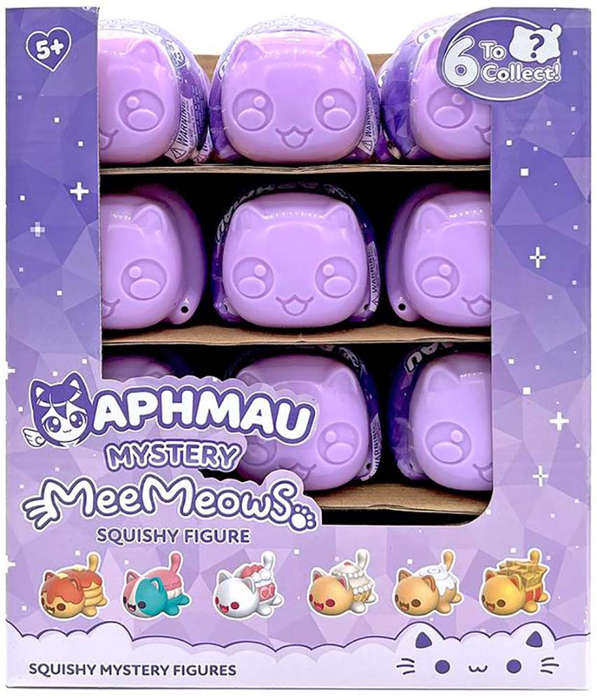 Aphmau MeeMeows Mystery Squishy Figures (One Random Figure) full case