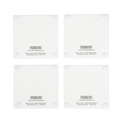 Peanuts Christmas Carolers 4-Pack Ceramic Coaster Set