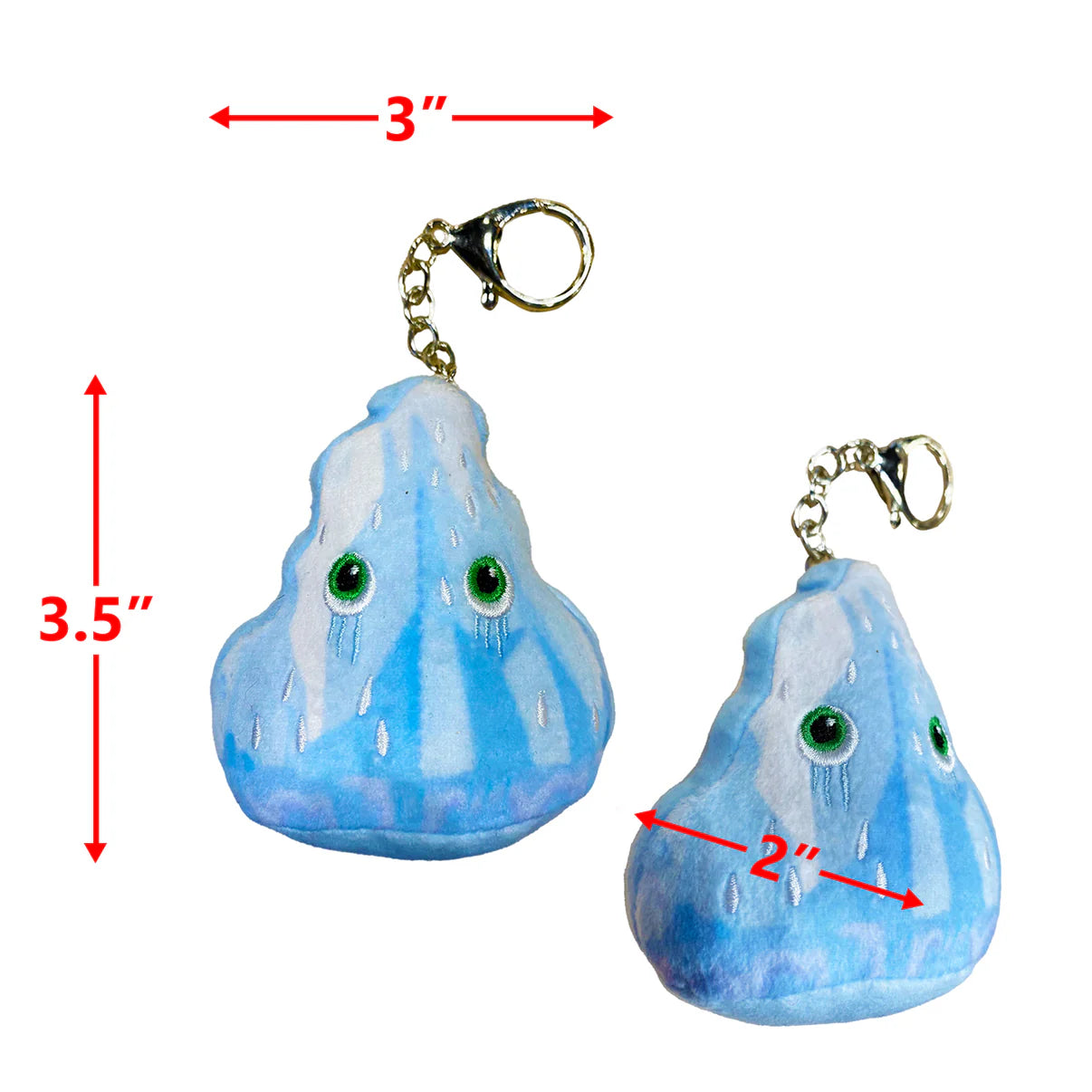 Melting Polar Ice Keychain