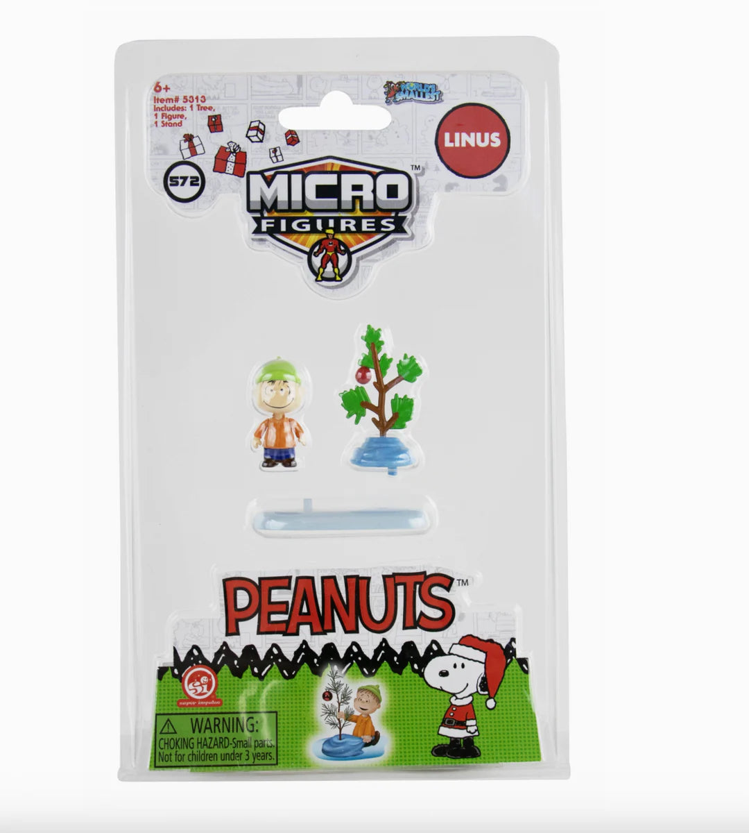 World’s Smallest Charlie Brown Christmas Micro Figures - Style Selected at Random