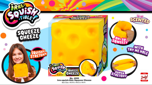 Squishtible Cheese Jumbo Scented Squish Toy