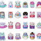 Squishmallows Squishville! (Series 7 Random) Mystery Mini Plush Pack (One Random Color) all the characters