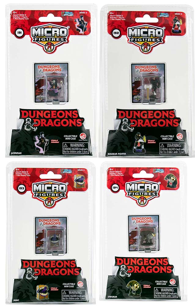 World’s Smallest Dungeons & Dragons Micro Figures Series 2 bundle of 4