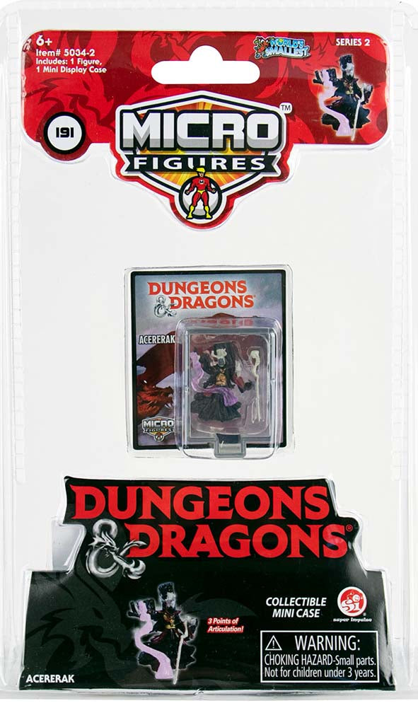 World’s Smallest Dungeons & Dragons Micro Figures Series 2- (Complete set of 4) acererak in package