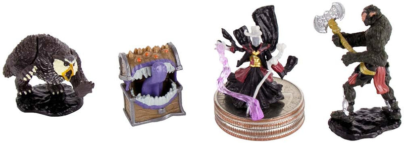 World’s Smallest Dungeons & Dragons Micro Figures Series 2- Bugbear Fighter all together