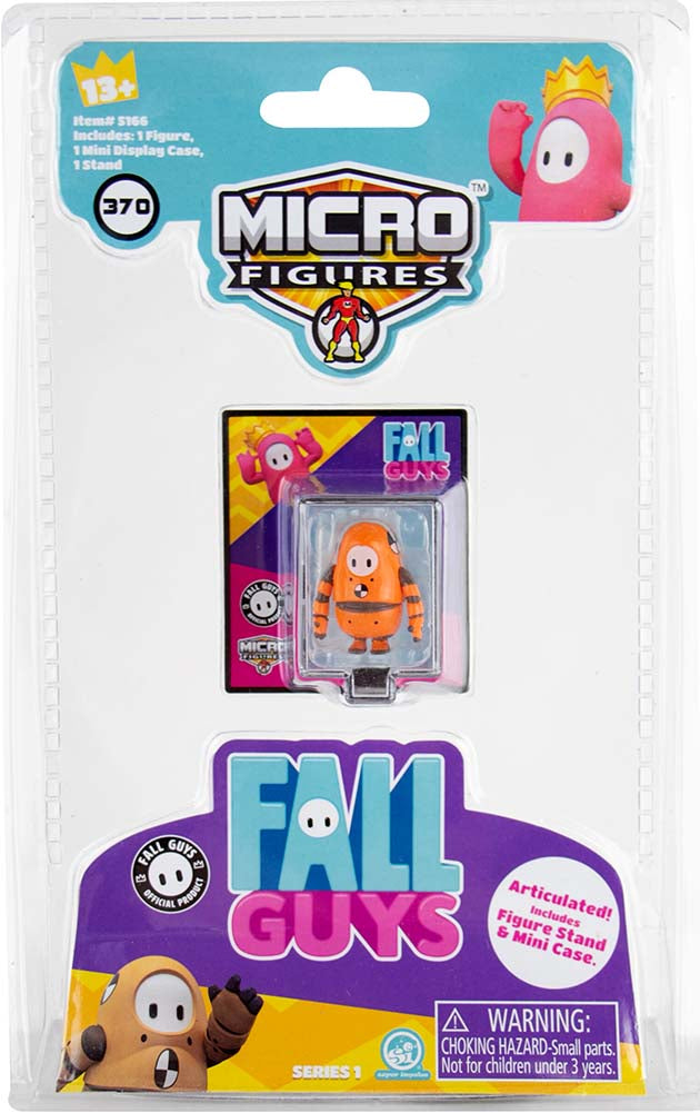 World’s Smallest Fall Guys Micro Figures- (Complete set of 4) crash test in package