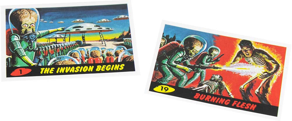 World’s Smallest Mars Attacks Micro Figures- (Complete set of 2) cards