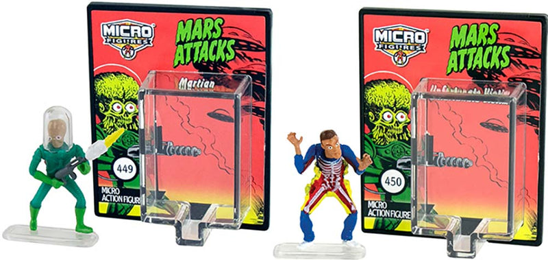 World’s Smallest Mars Attacks Micro Figures- (Complete set of 2) both out of package