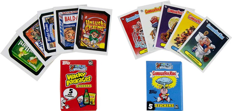 World’s Smallest GPK and Wacky Packages Micro Card Collection look inside