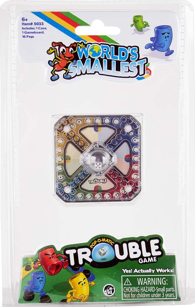 World’s Smallest Trouble Game in package