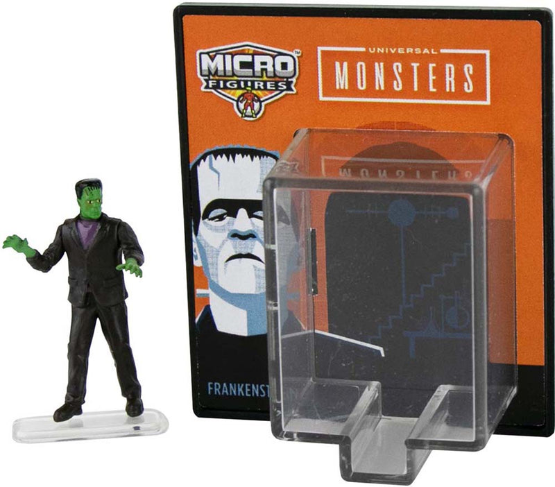 World’s Smallest Universal Monsters Micro Figures- (Complete set of 3) frankenstein out of case