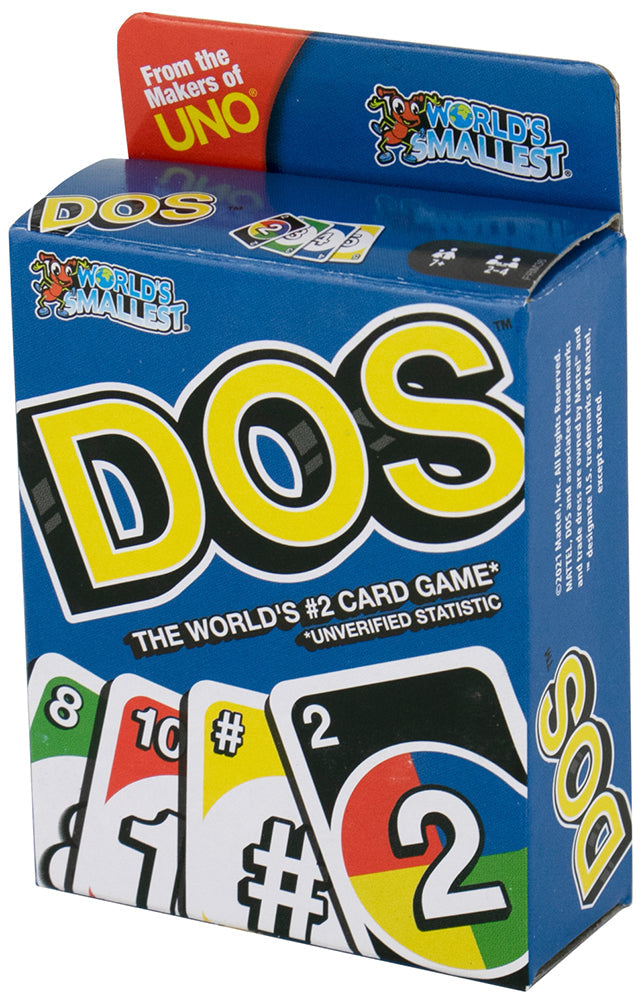World's Smallest - Dos card game up close