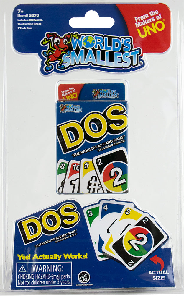 World's Smallest - Dos card game
