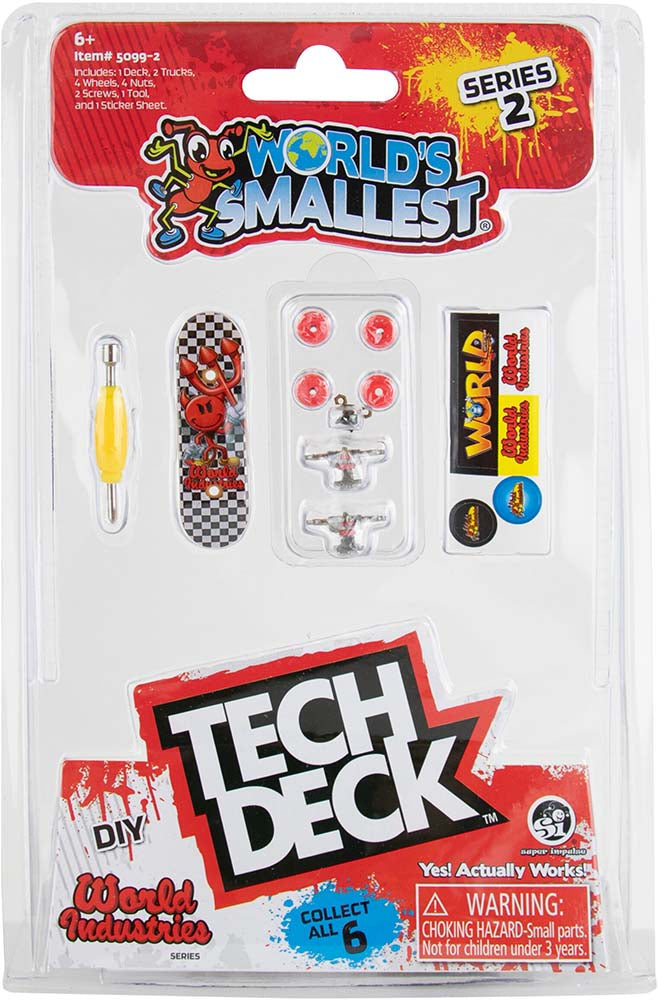 World's Smallest Tech Deck™ Series 2 (Red Devil Checkerd)