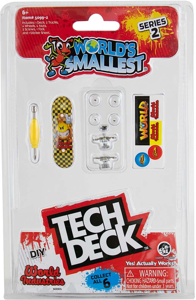 World's Smallest Tech Deck™ Series 2 (Yellow Checkerd)