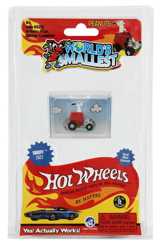 World's Smallest Snoopy Hot Wheels