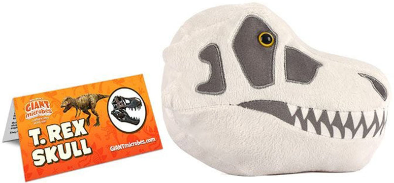 Giant Microbes Plush - T.rex Skull tag