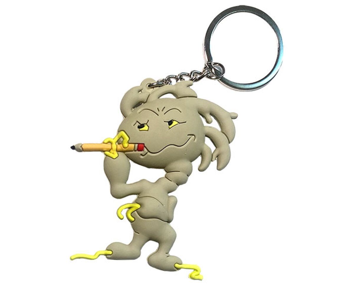 The Wordy Brain Cell Key Chain