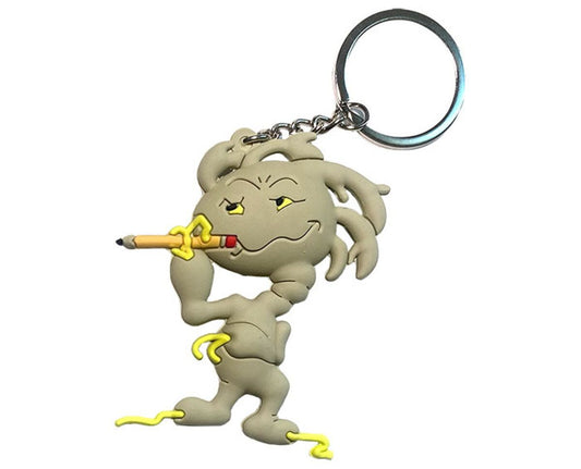 The Wordy Brain Cell Key Chain