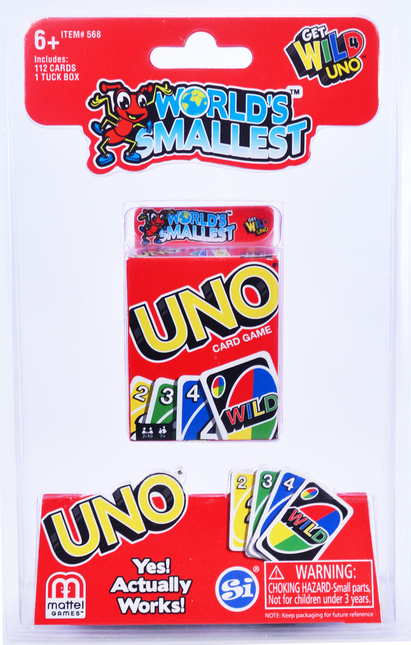 World's Smallest Uno & Dos - 2 Pack
