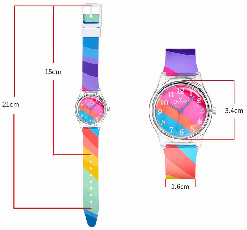 Watches for kids - Bright Stripe dimensions