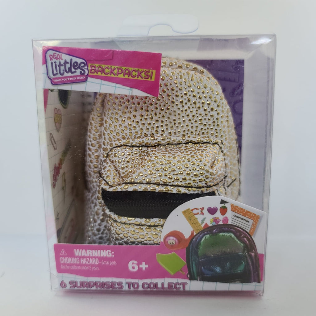 Shopkins REAL LITTLES Mini Backpack Glitter Black Cat 6 surprises NEW